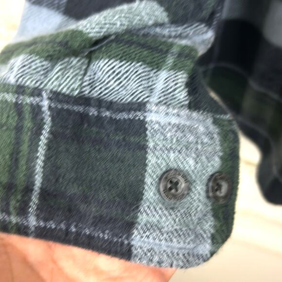 Woolrich Mens Large Cotton Plaid Long Sleeve Button-Down Shirt - Picture 4 of 5